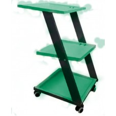 Dark Green Clinical Trolley